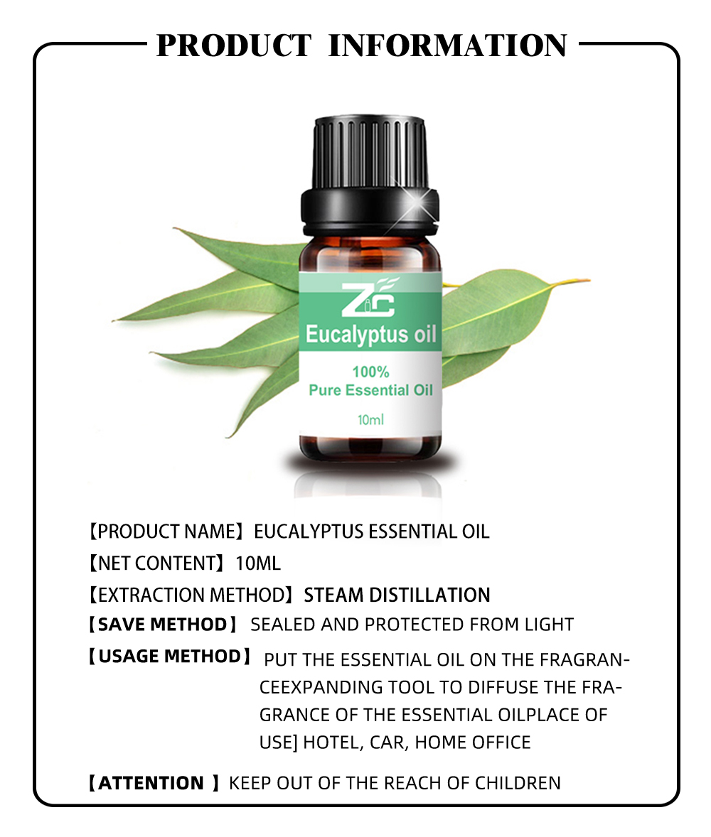 100% Pure Natural Eucalyptus Essential Oil for Massage