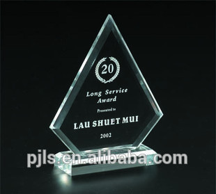 Personalized Crystal Award for Best worker