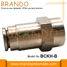 Female Straight Push In Pneumatic Hose Fitting