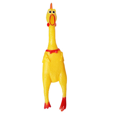 Interactive Durable Dog Toy: Hide and Seek Screaming Chicken