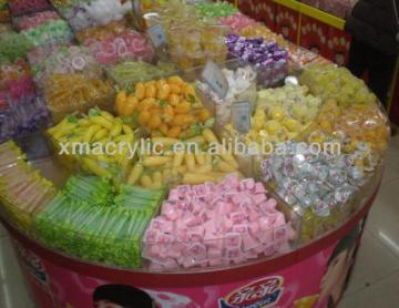 supermarket acrylic snacks display rack
