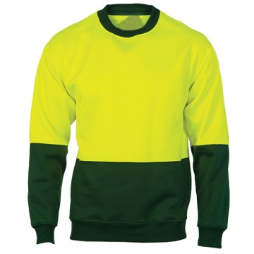 high visibility reflective safety fleece sweatshirt