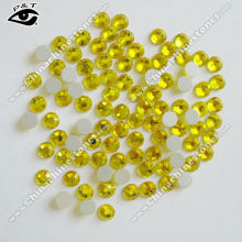 Non hotfix 4mm ss16 citrine DMC crystal beads for dresses