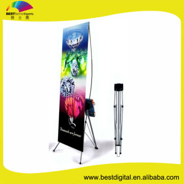 X stand banner display,advertising banner stand,display stand