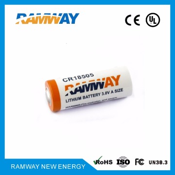 CR18505 battery,A size LiMnO2 battery,A size cr18505 3.0v lithium battery from Ramway