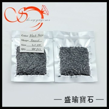 3mm black round nano SNANO0015