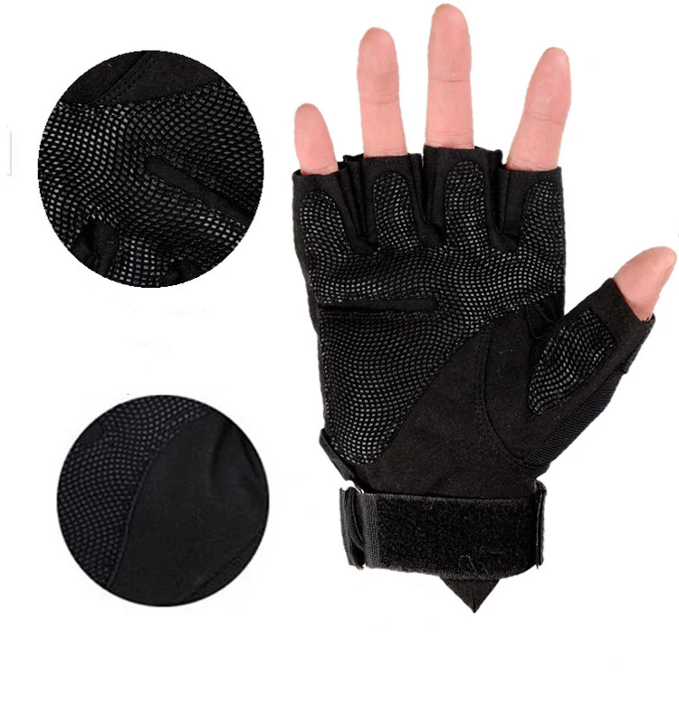 China New Style Fingerless Gloves Outdoor Sports Gloves Non-Slip Fitness Gloves