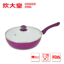 2015 Alumiunium wok induction/ceramic coating wok CK6426T