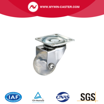 Plate Swivel Transparent Industrial Caster