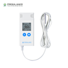 Dry Ice Low Temperature Data Logger with External Probe and Humidity Recording
