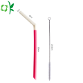 Unique Double Color Silicone Soft Straw for Drinks