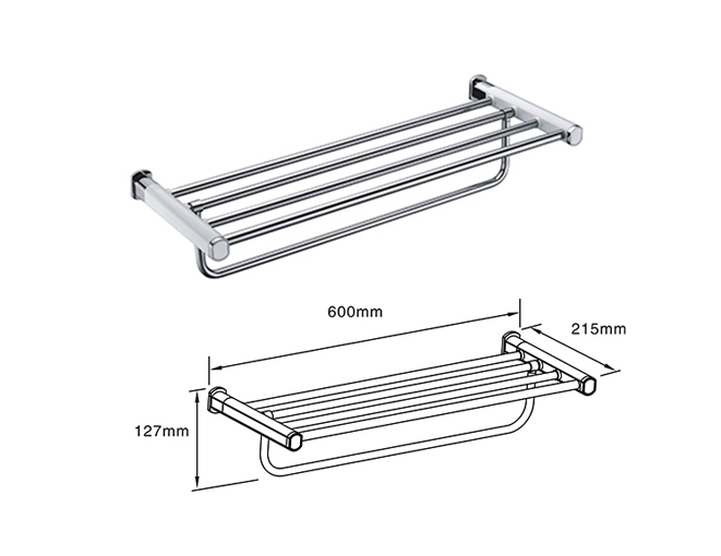 強力な支持力を備えたタオルラック Towel Rack with Strong bearing capacity