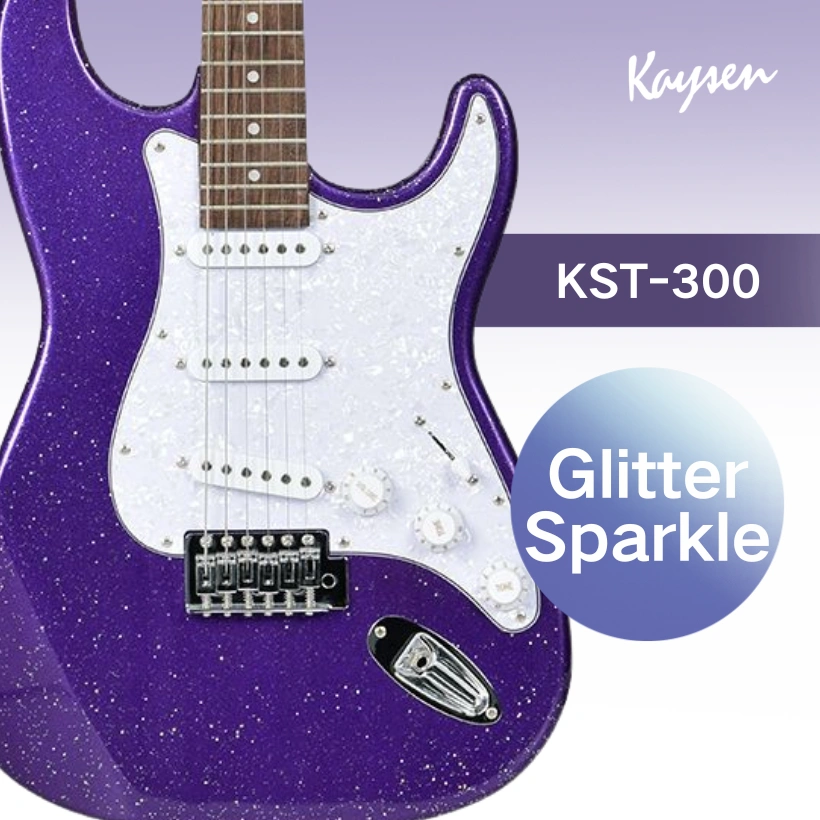 ST sparkle Glitter Shiny electric guitar KST300 China