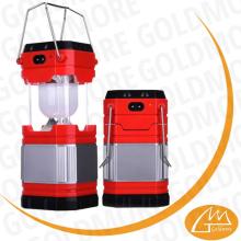 mobile phone charging 5 led telescopic solar camp lights for hiking