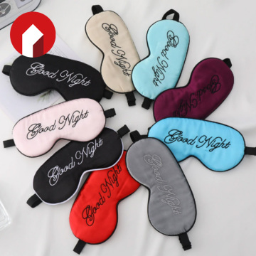 Embroidered Goodnight eye mask