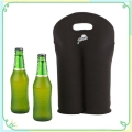 Terisolasi Neoprene 2 Pack botol anggur Cooler Bag