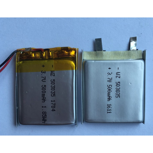 Paquet de batterie de 3.7v (3v ~ 4.2v) 500mAh Lipo (LP3X3T5)