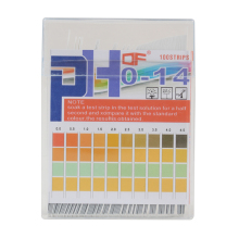 100 Count Liquid Watercolor Test Strips with 0-14 pH Color Chart