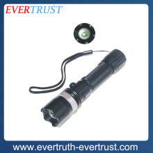 high quality bright aluminum battery powered flashlight