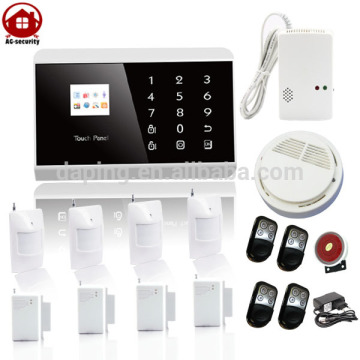 TFT color dispaly LCD Wireless Home GSM Alarm System with APP Store