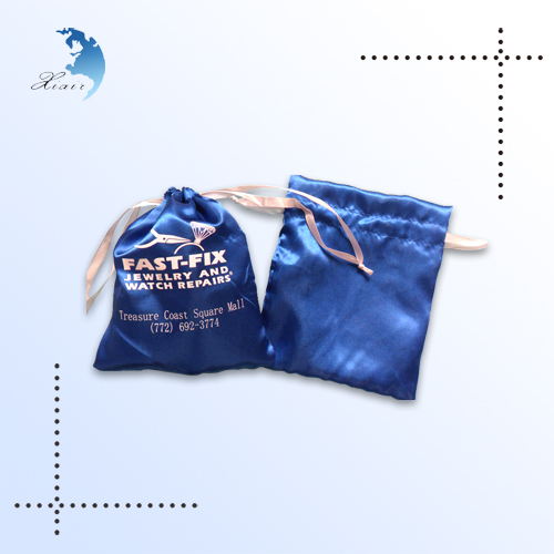 china custom promotional logo printing silk packing bag