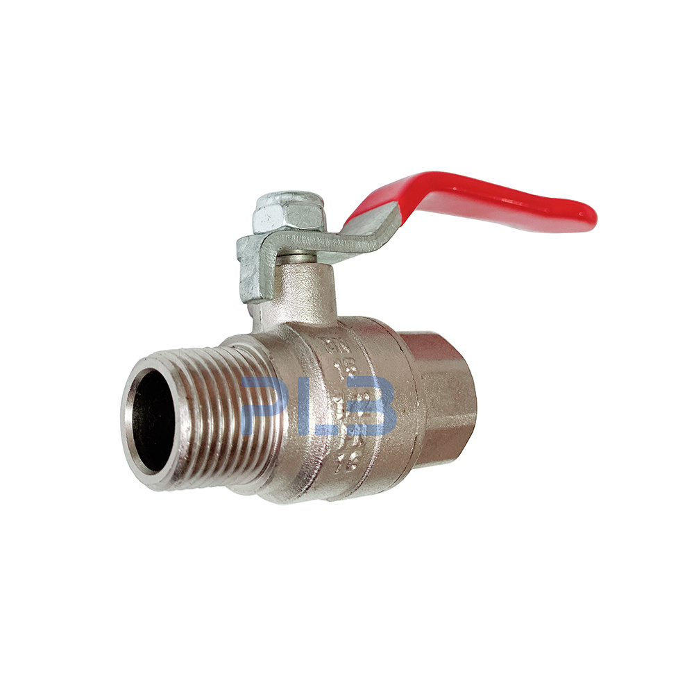 Brass Ball Valve M F Thread Plated Nickel Surface Jpg