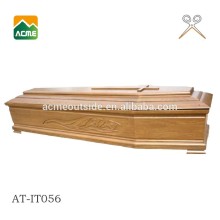 AT-IT056 luxury flat packed coffin supplier