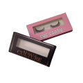 Benutzerdefinierte Fenster Wimpern Box mit Rose Gold Logo