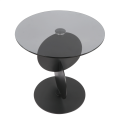 Salon przezroczysty minimalistyczny szklany stolik kawowy