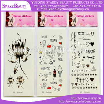 New items Nail Art Decals tattoo stickers/the butterfly tattoo sticker/body colorful flower tatto sticker