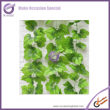 K4450 artificial green leaf fence/artificial grape leaves