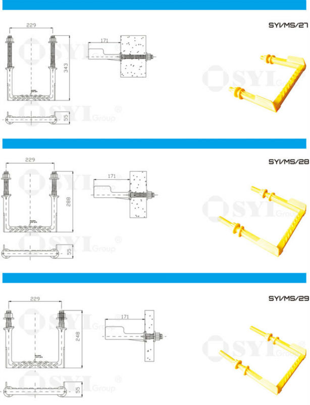 SYI Group Polypropylene manhole step step hanging Wall plastic step Factory