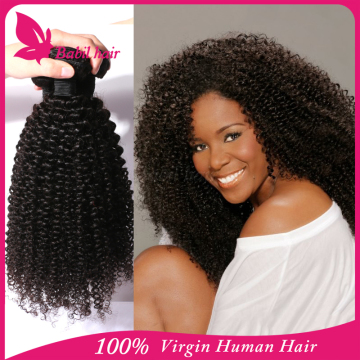 100% human hair curly indian hair weave