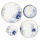 Ensembles de vaisselle bleu et blanc