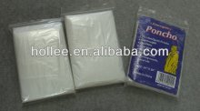disposable plastic rain poncho