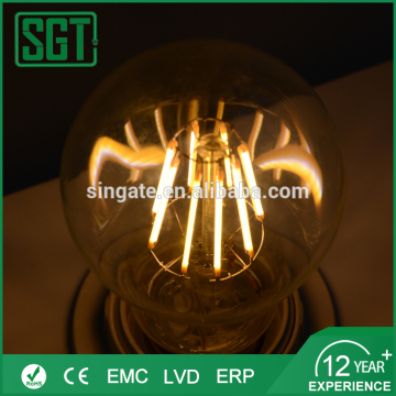 A60 6W led filament light/led filament bulb/led filament lamp