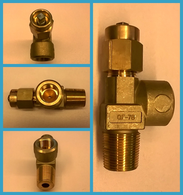 CGA 540 valve for 6061 material Medical oxygen gas cylinder