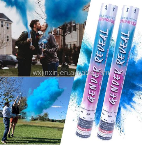 Blue Pink Boy Girl Gender Reveal Cannon Party Supplies Biodegradable Confetti Launcher Baby Shower Party