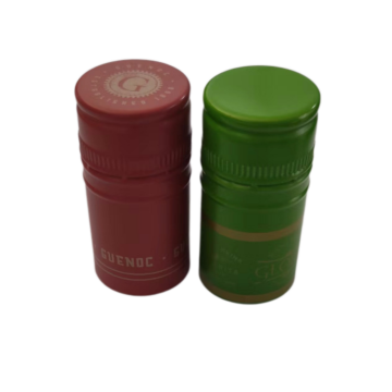 Offset printed aluminum caps for wine spirits