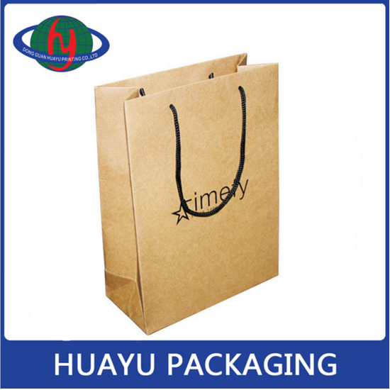 High Quality Eco Friendly Brown Paper Bag Shopping Kraft Paper Bag