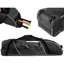 New Rolling Baseball Bag: Wheeled Bat Bag for Baseball, T-Ball, and Softball Equipment