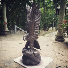 Best Selling outdoor decorative simple bronze eagle