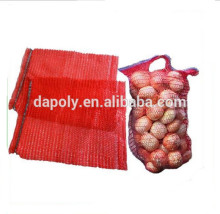 HDPE raschel bag of food packaging, PE fruit raschel knitted bags