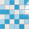 Couleurs mélangées Bleu Blanc Tiles de piscine en céramique blanc