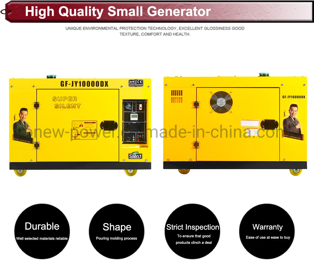 6.5 Kw 6.5kw Soundproof Super Silent Diesel Petrol Generator Price List