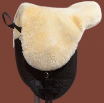 Comfortable Saddle Pad with Removeable Sheepskin