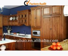 Coffee Glazing Maple Kitchen Cabinet