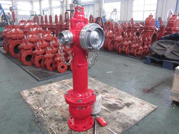 DN100 Ductile Cast Iron Outdoor Fire Hydrant Outdoor landing fire hydrant