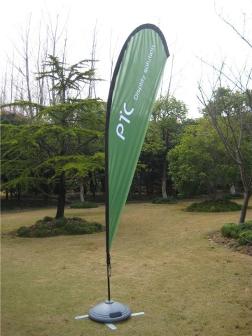 crossing base teardrop flying banner