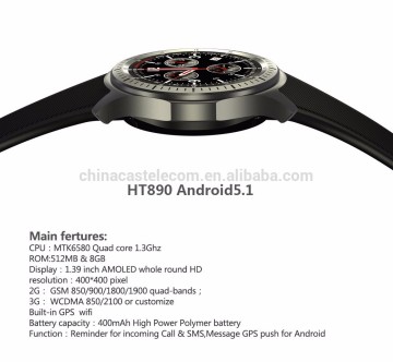 3G Wifi GPS 3G Smart Hand Watch Mobile